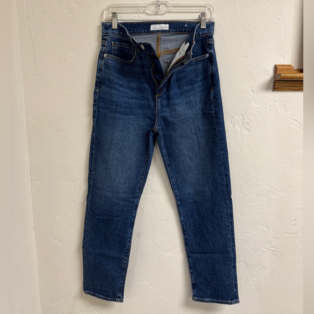LOFT Women's Dark Blue Slim Jeans